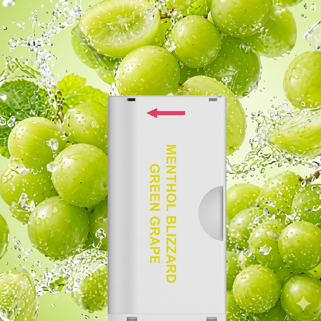 RUI POP ROCKS MENTHOL BLIZZARD GREEN GRAPE